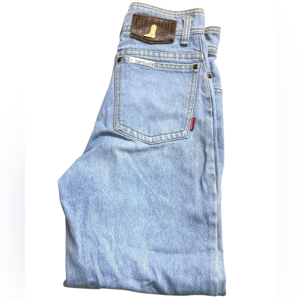 Vintage Jacko - Gold boot high rise tapered jeans
